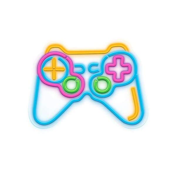 NEOLIA Neon LED-skilt - Gamepad, flerfarvet, dæmpbar
