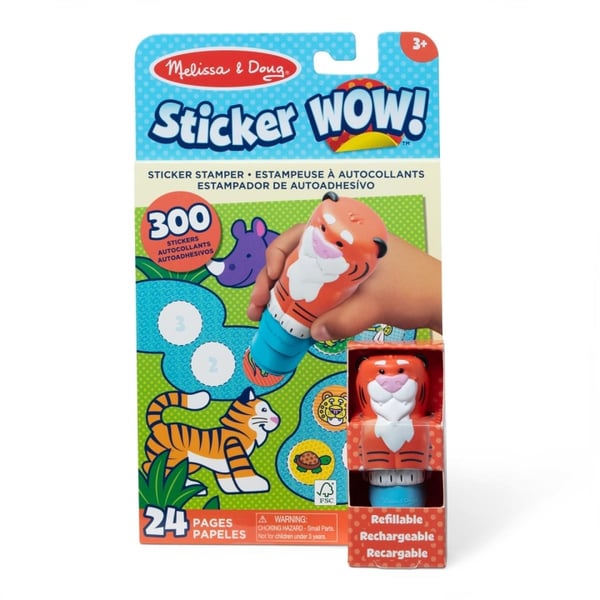 Melissa & Doug Klistermærke WOW! Tiger med bog og klistermærker