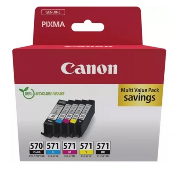 Canon Ink 0372C006 PGI-570/CLI-571 Multipack