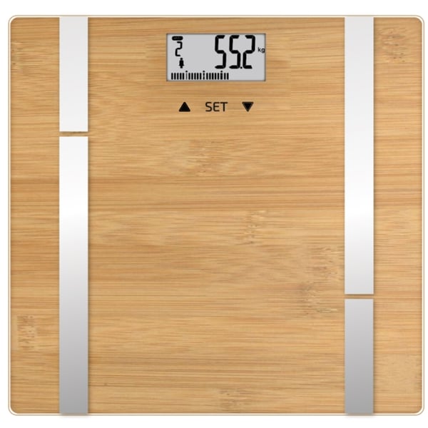 Terraillon Personvåg Bamboo Fit BMI 10-användare, 180 kg