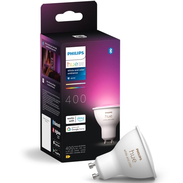 Philips Hue White and Colour Ambiance GU10 400lm 1-pk