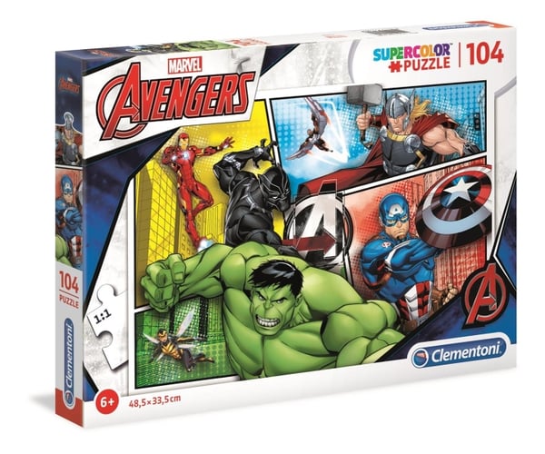 Clementoni 104 brikker Puslespil Børn Avengers