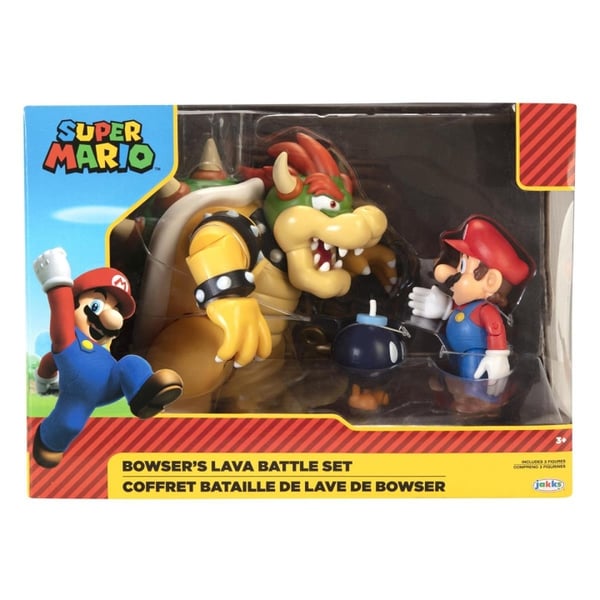 JAKKS Pacific Super Mario 4 tommer figursæt Mario vs. Bowser JAKKS Pacific Super Mario 4 tommer figursæt Mario vs. Bowser