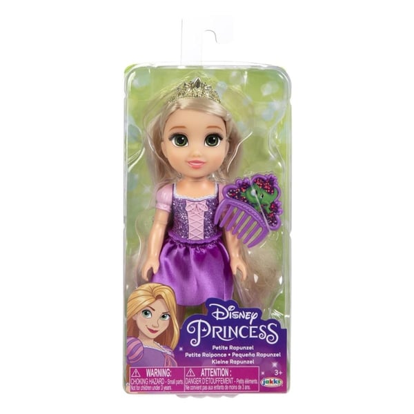 JAKKS Pacific Disney Princess 6 tommers liten dukke med kam Rapunzel
