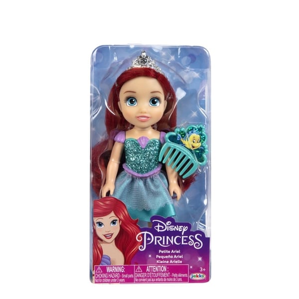 JAKKS Pacific Disney Princess 6 Inch Petite Doll med kam Ariel