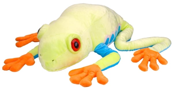 Wild Republic Cuddlekins Jumbo Rödögd trädgroda 76 cm