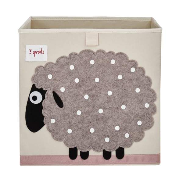 3 Sprouts Oppbevaringsboks - Beige sau