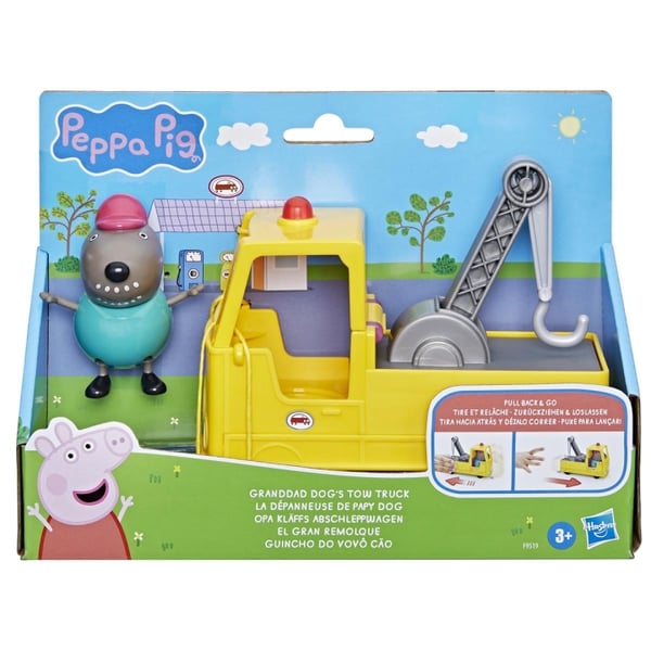 Hasbro Peppa Pigs bestefar hunder tauebil