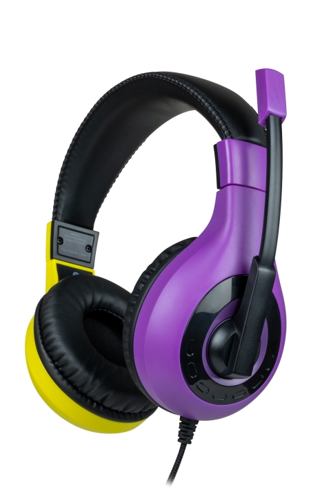 Bigben Interaktivt stereohodesett for spill V1 - Lilla + gult (Switch)