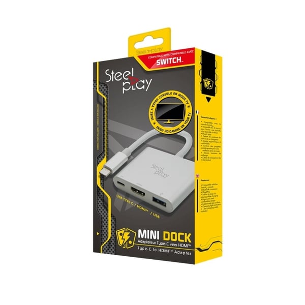 Steelplay Mini Dock - USB-C/HDMI-adapter (Switch/Mac) Steelplay Mini Dock - USB-C/HDMI-adapter (Switch/Mac)