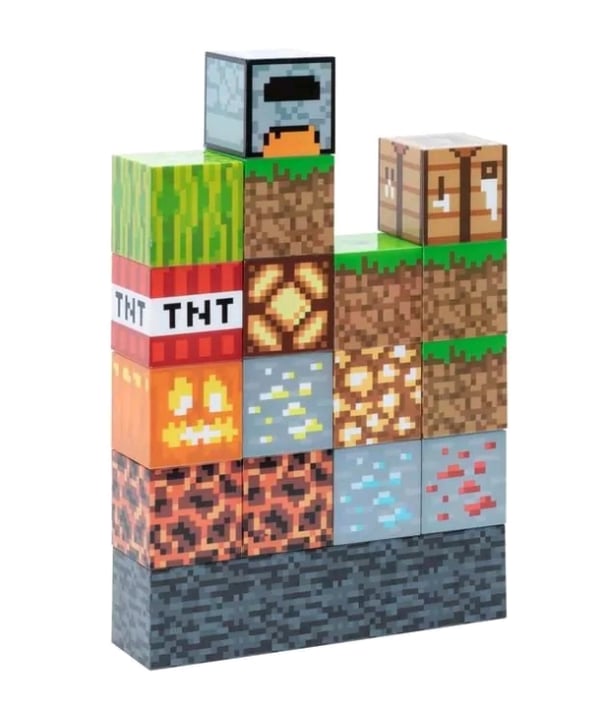 Paladone Minecraft-byggeklodslys/-lampe (PP6596MCF) Paladone Minecraft-byggeklodslys/-lampe (PP6596MCF)