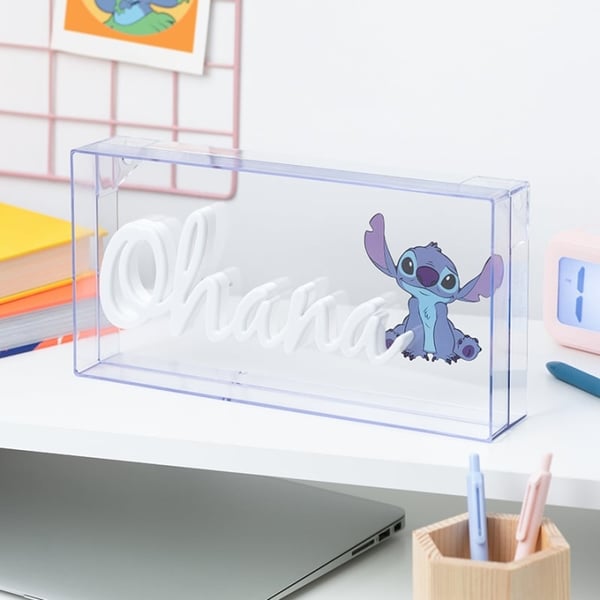 Paladone Stitch Ohana LED-lys i neon Paladone Stitch Ohana LED-lys i neon