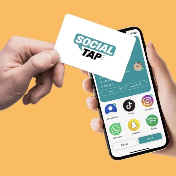 MikaMax Sociala Tap- vitt kort