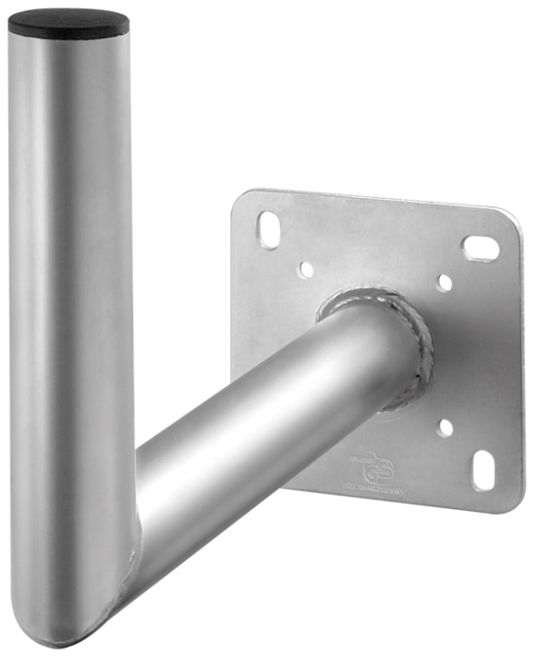 Goobay Vägghållare i aluminium för parabolantenn, avstånd till väggen 350 mm högkvalitativt väggfäste för parabolantenner av rostfri och väderbeständi