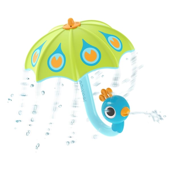 Yookidoo Fill 'N' Rain påfuglparaply - grønn - (YO40223)