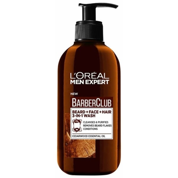 L'Oréal Men Expert Barber Club skæg- og ansigtsvask 200 ml