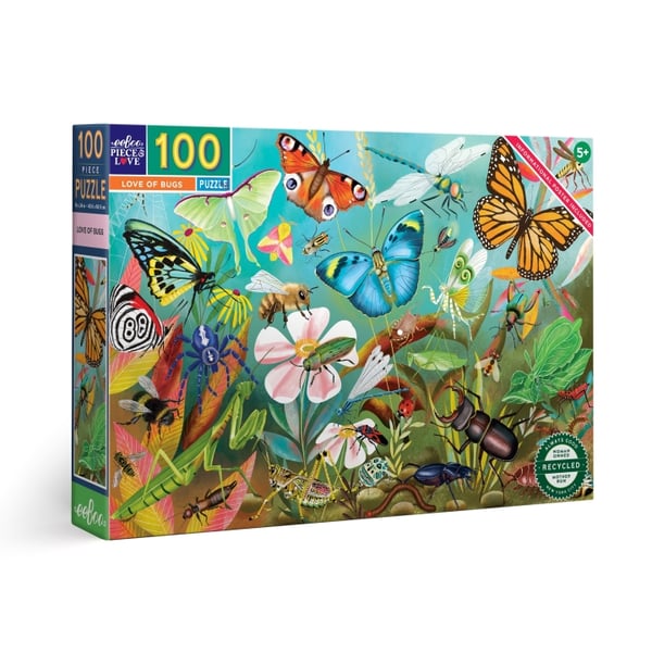 eeBoo Palapeli 100 kpl - Love of Bugs - (EPZLVB)