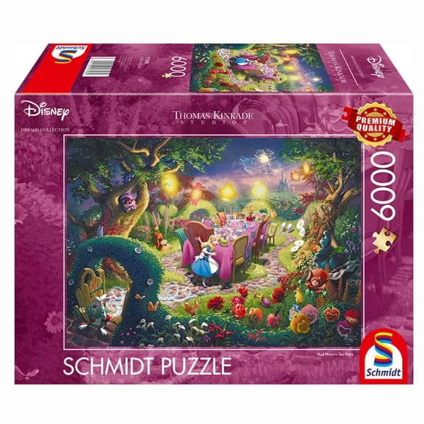 Schmidt Spiele Schmidt - Thomas Kinkade: Disney - Den gale hattemagers teselskab (6000 brikker) (SCH57398)