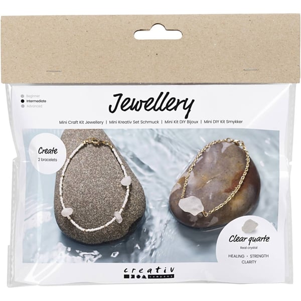 DIY Kit Mini Craft Kit - Korut - vuorikristalli rannekoru (977692)