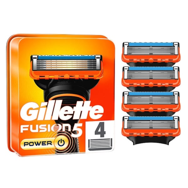 Gillette Fusion Power 4-pakning Gillette Fusion Power 4-pakning