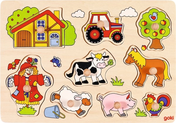 Goki Farm VI, puslespil, der kan løftes ud - (57995)