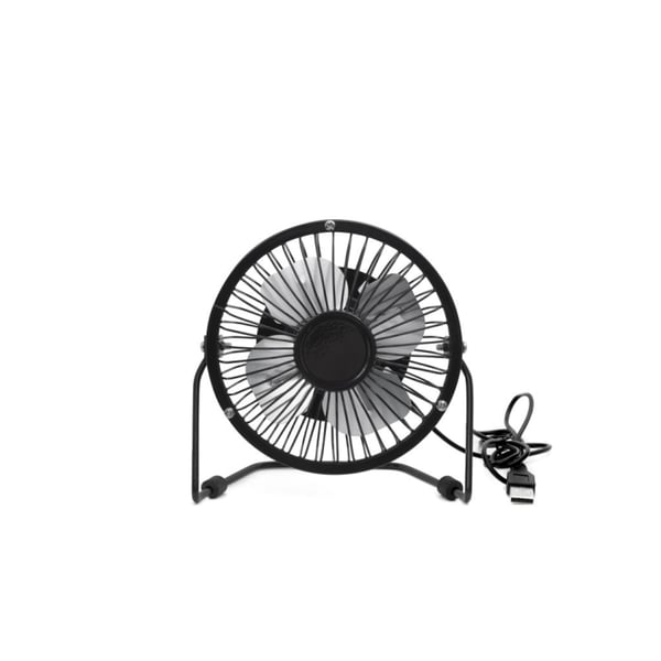 Kikkerland Usb-skrivebordsventilator i metal - sort (US143-BK-EU)