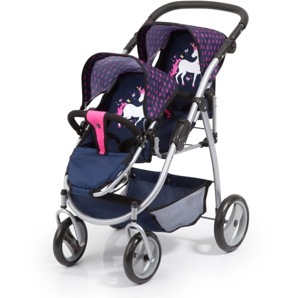 Bayer Tvillingebarnevogn - Navy (26554AA)
