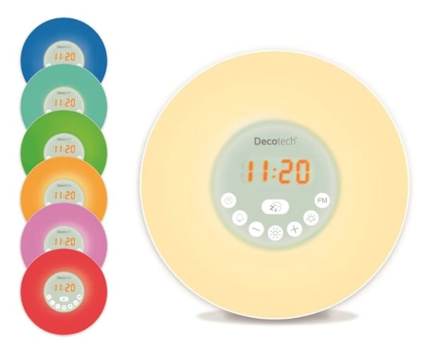 Lexibook Decotech® Vækkeur med solopgang i farver (RL998)