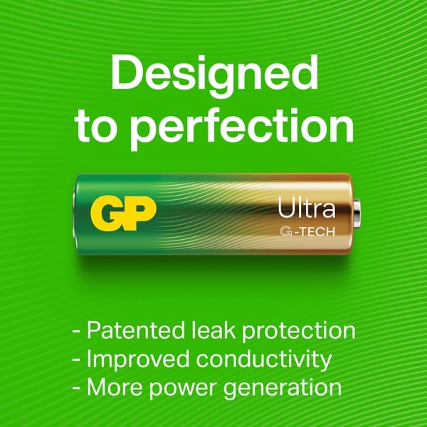 GP Batteri Ultra Alkaline C LR14 2-Pakning