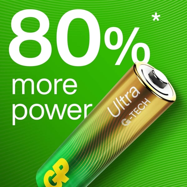 GP Batteri Ultra Alkaline AAA LR03 8-Pakning
