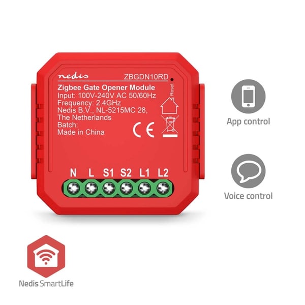 Nedis SmartLife Innebygd Modul | Garasjeportåpner | 2.5 W | Terminalforbindelse | App tilgjengelig for: Android™ / IOS