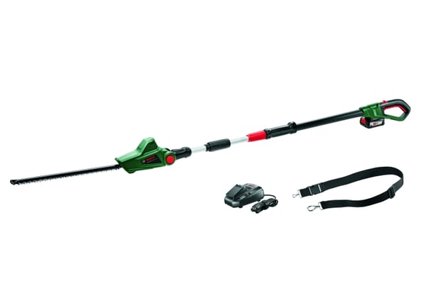 Bosch Akku batteridrevet teleskopisk hekksaks 18V (batteri og lader inkludert)
