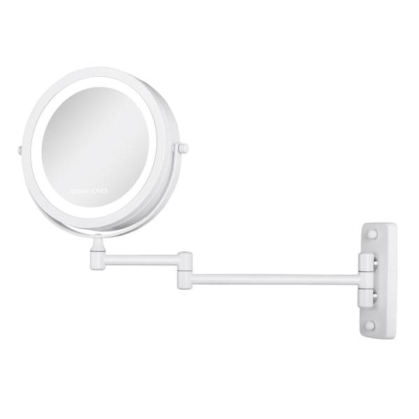 Gillian Jones Dobbeltsidet vægspejl - Hvid - 17,5 cm