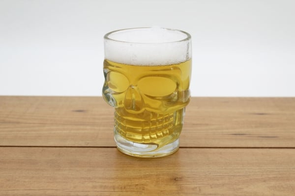 Winkee Ølglas med dødningehoved