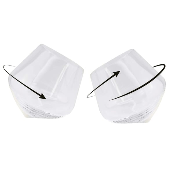 Winkee Rullende whiskyglass - sett med 2 stk