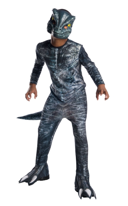 Rubies Jurassic World - Velociraptor blå kostyme (146 cm) Rubies Jurassic World - Velociraptor blå kostyme (146 cm)
