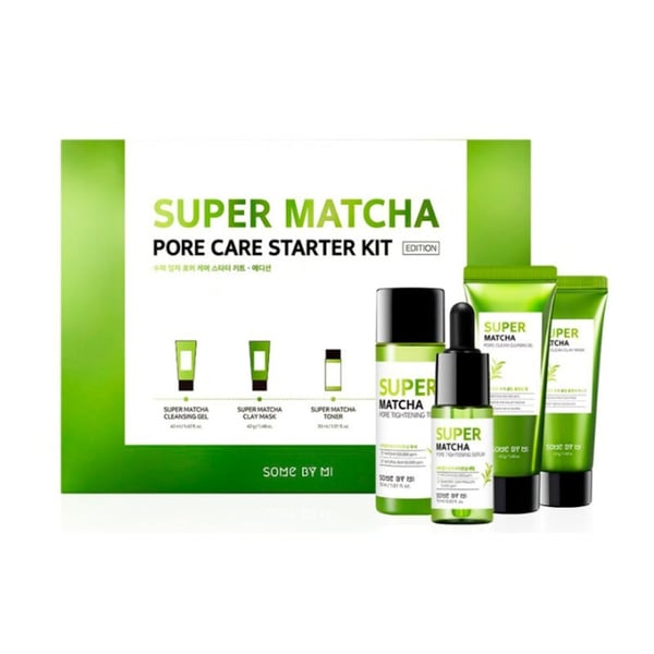 Some By Mi Super Matcha Pore Care Starter Kit - rejsestørrelse Some By Mi Super Matcha Pore Care Starter Kit - rejsestørrelse