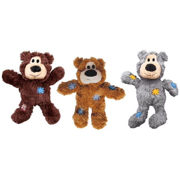 Kong Kong Wild Knots Bears XS 11x10x5cm ass.farver - (KongNKR5E)