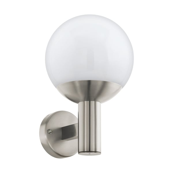 Eglo Nisia-Z ulkoseinävalaisin ruostumatonta terästä ja valkoista - RGB + TW - Zigbee, Bluetooth