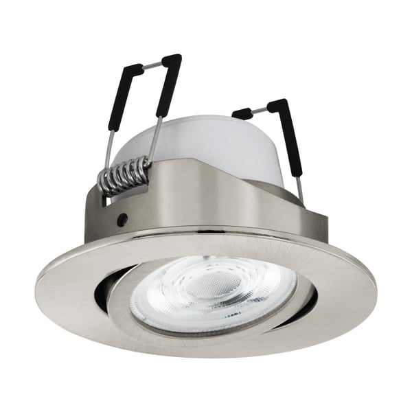 Eglo Saliceto-Z indbygningsspot i børstet stål Ø8,8 - RGB + TW - Zigbee, Bluetooth