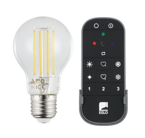 Eglo Sæt med 2x E27 A60, fjernbetjening - Hvid - Zigbee, Bluetooth