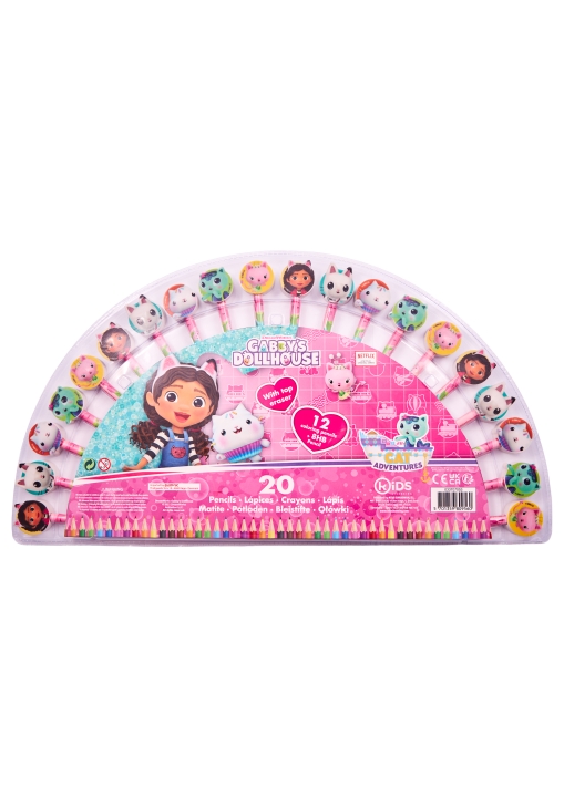 Gabby's Dollhouse Kids Licensing - Gabby's Dollhouse - Sæt med 20 blyanter/farveblyanter (033707053)