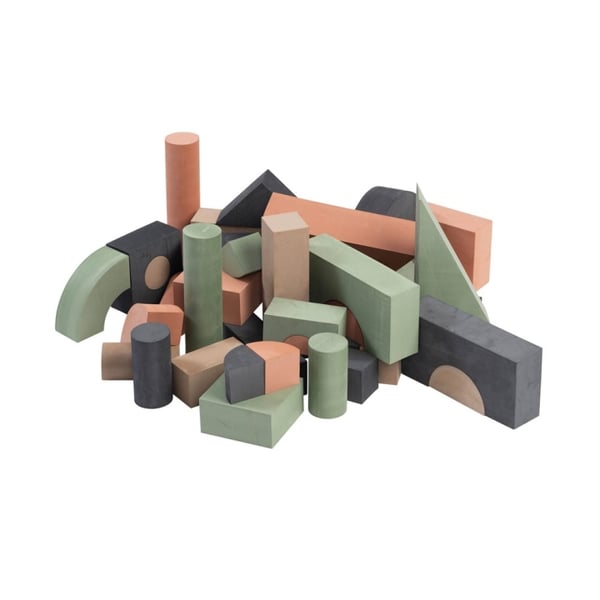 Babytrold Byggeklosser i skum - Antracit (5704211720850)