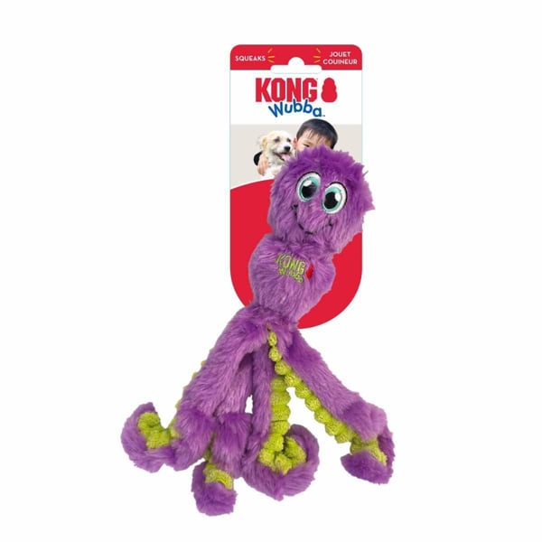 Kong Wubba Blæksprutte Mix L 32,5x10x7,5cm