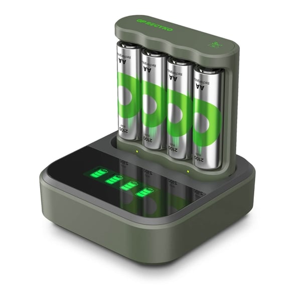 GP Batterilader Everyday Charger B441 + D451 4xAA 2100mAh