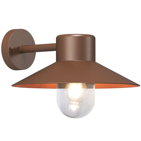 Llitt Victor Veggarmatur E27 sokkel IP44 Corten