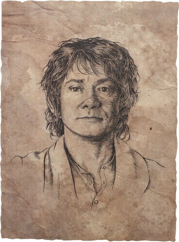 Weta Workshop Ringenes Herre - Portræt af Bilbo Baggins Statue Kunsttryk