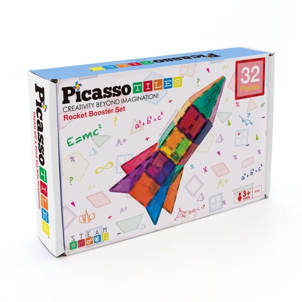 Picasso Tiles Rakettforsterkersett (32 deler) (PT32)