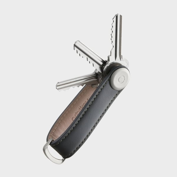 Orbitkey Nahkainen avaimenperä - hiilenharmaa/harmaa Orbitkey Nahkainen avaimenperä - hiilenharmaa/harmaa