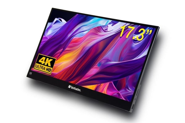 Verbatim PMT-17-4K Bærbar berøringsskærm 17,3 4K Ultra HD metalhus
